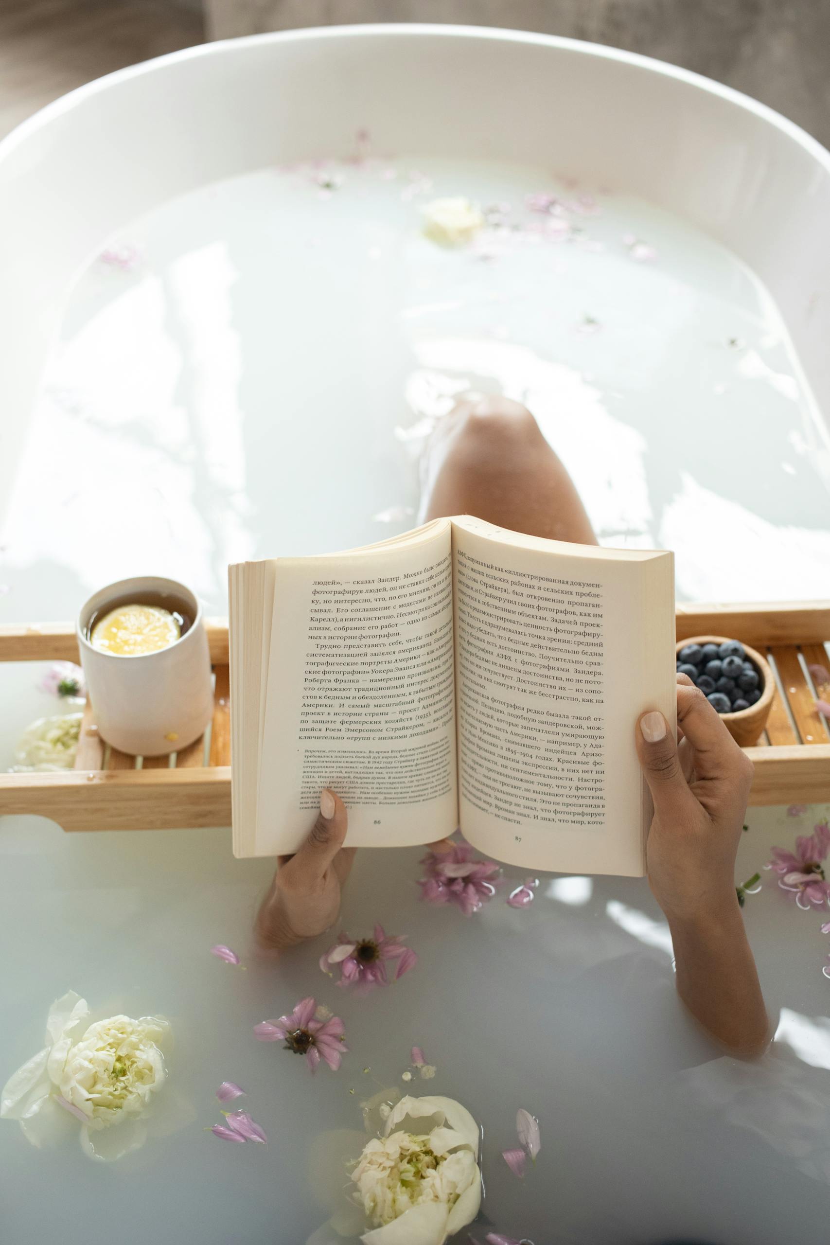 Staycation Spa Day in the bath at home