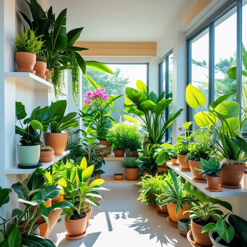 holiday at home with Indoor plants and gardening
