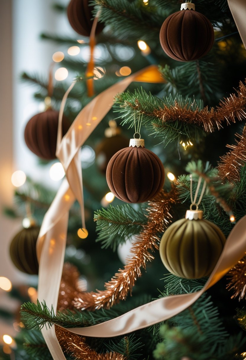 Indulged christmas tree in Earthy Indulgent trending Christmas colours in 2035