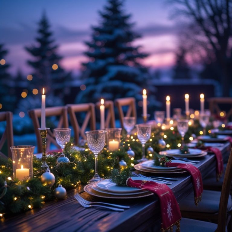 Mystical Twilight christmas Dinner table