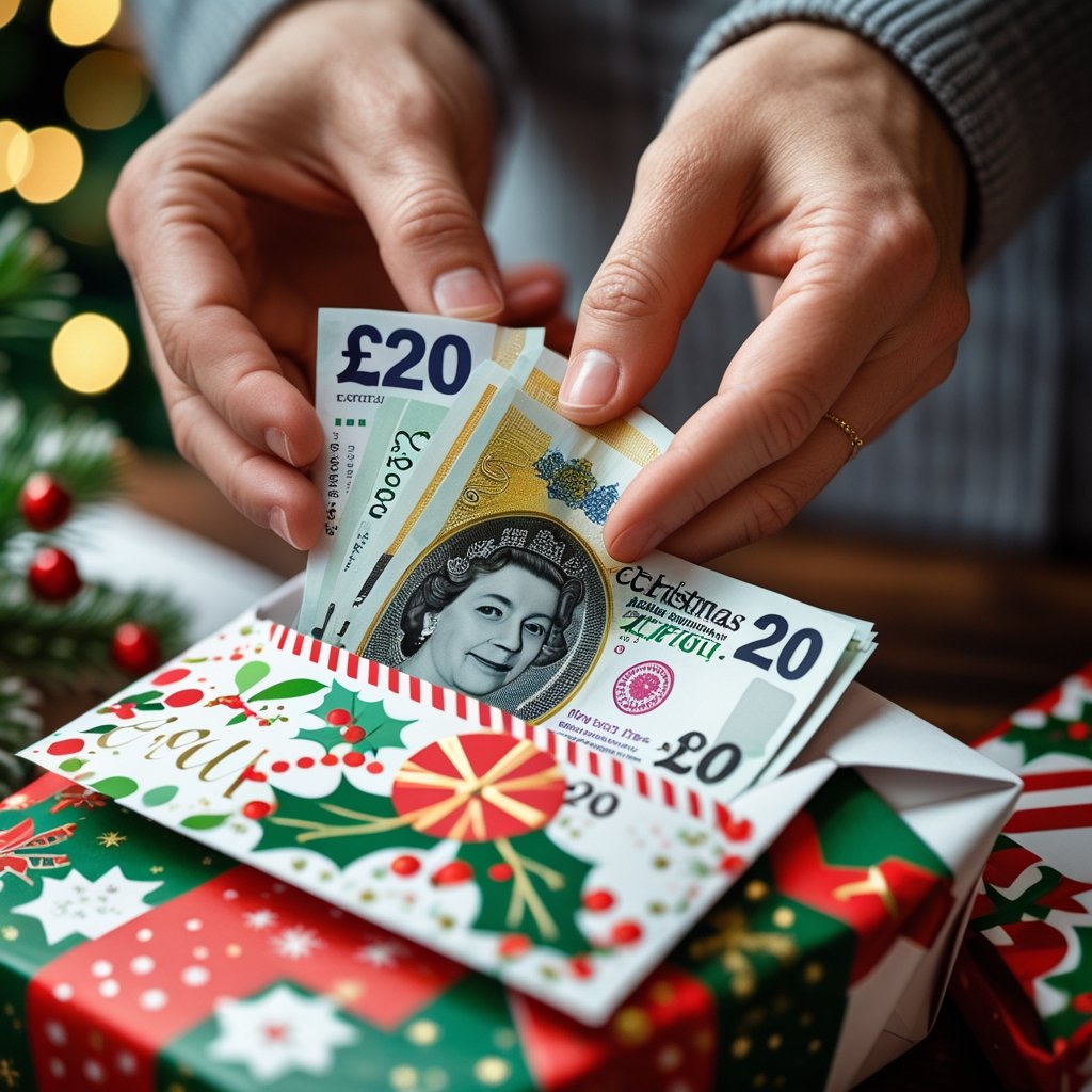 Saving with Christmas saving cash envelopes