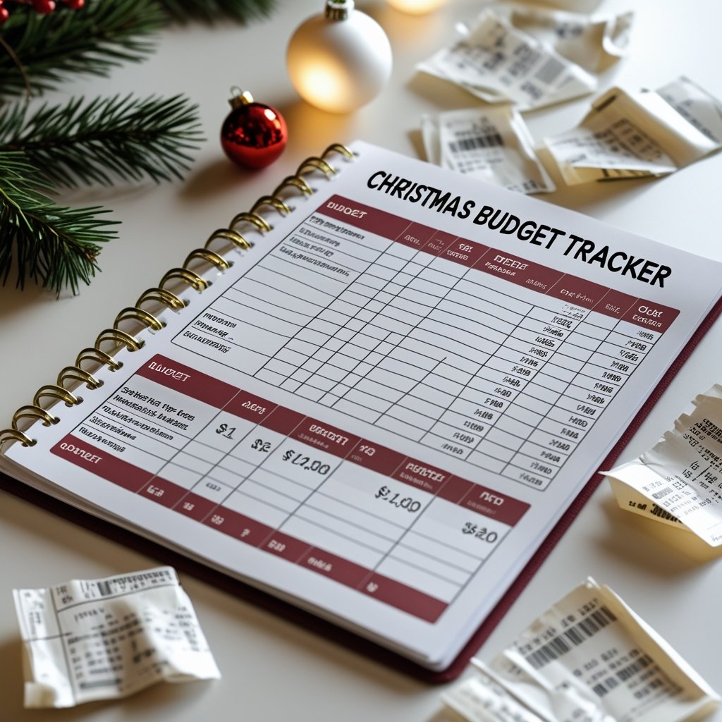 Christmas Budget Tracker, keeping receipts