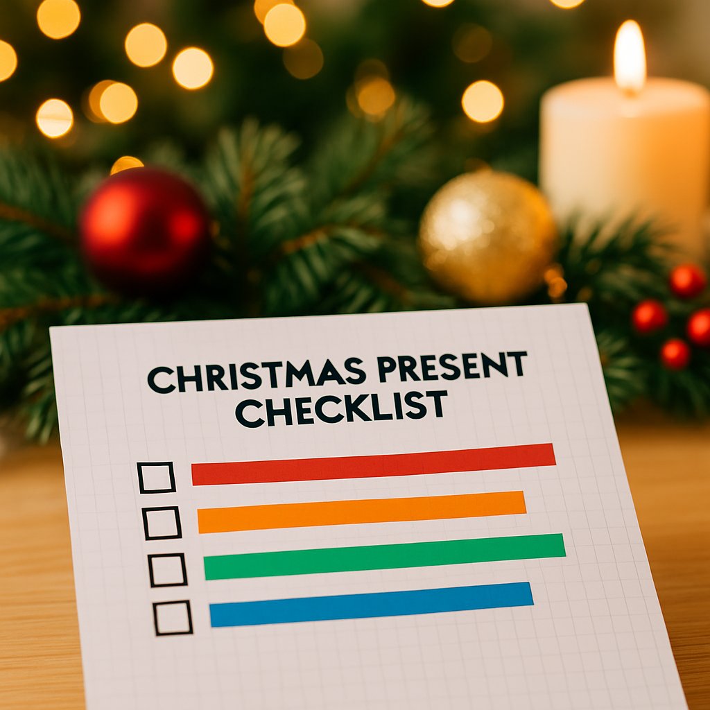 Sticking to a Christmas Present list