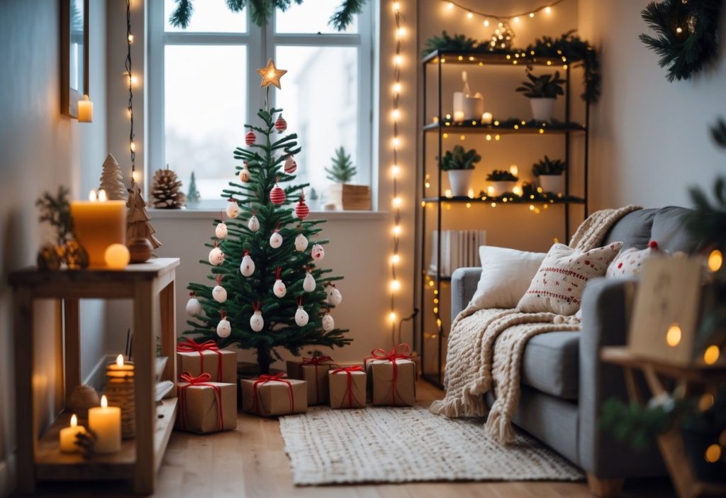 Decorating a small xmas tree on a budget