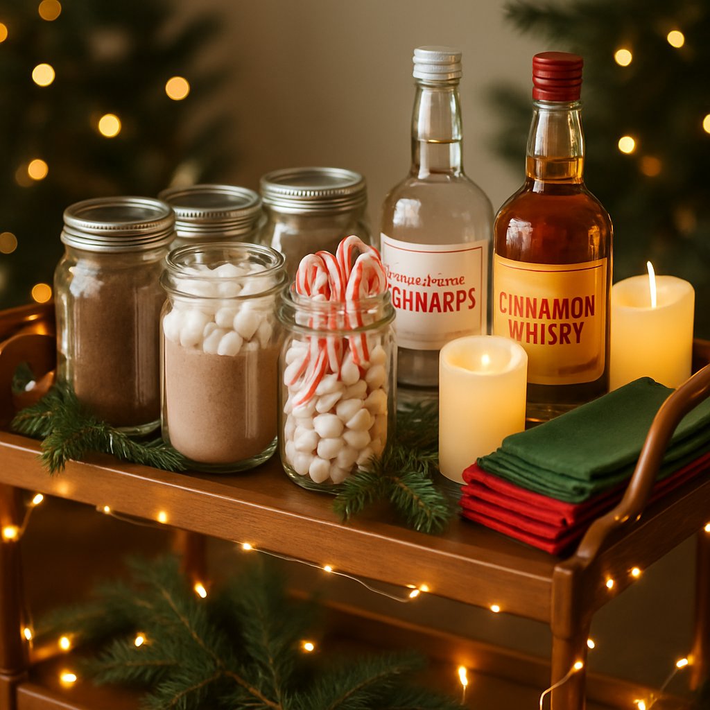 Christmas Holiday drinks Trolley