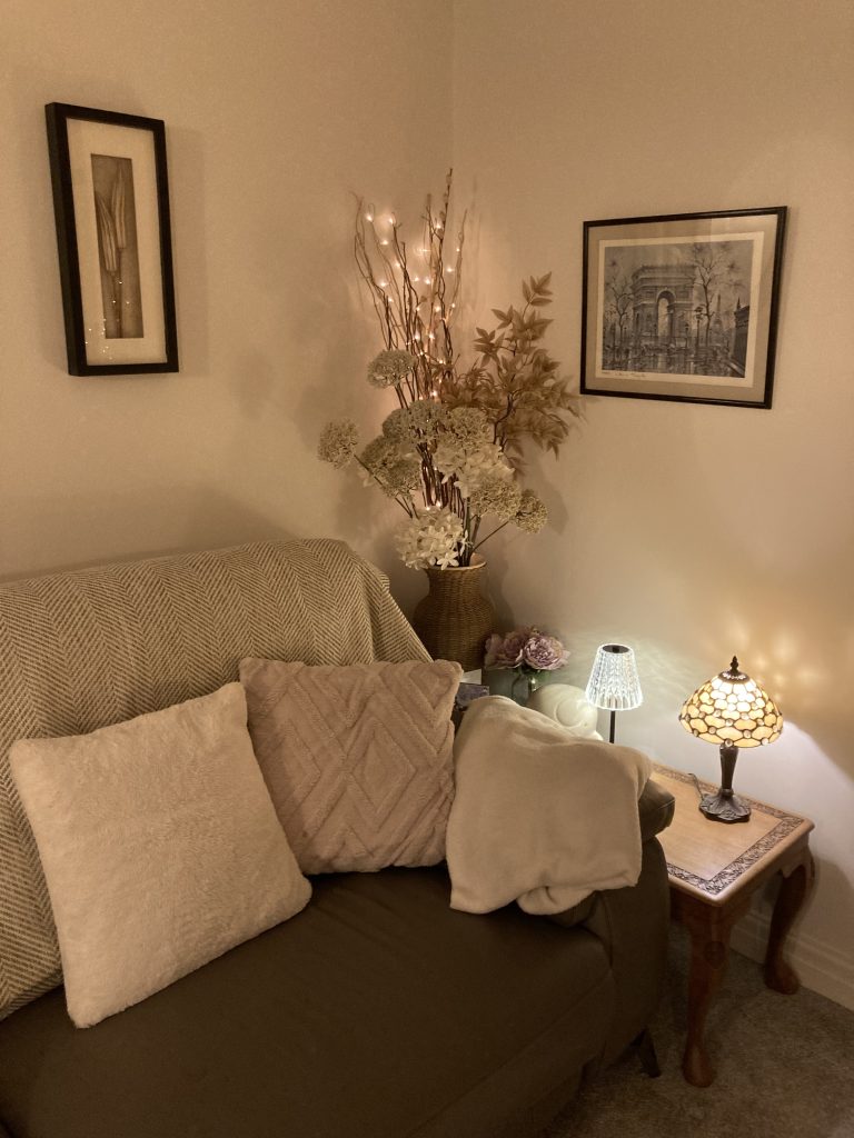 cozy living room corner