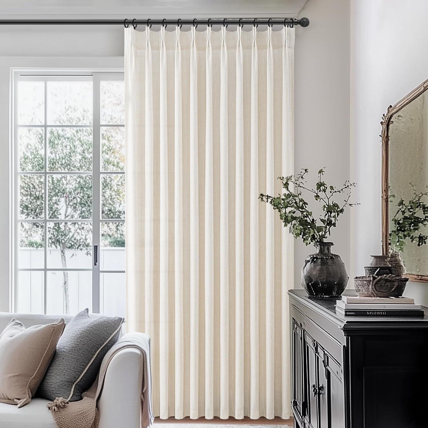 Pleated Linen Curtains